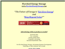 Tablet Screenshot of flywheelenergystorage.com